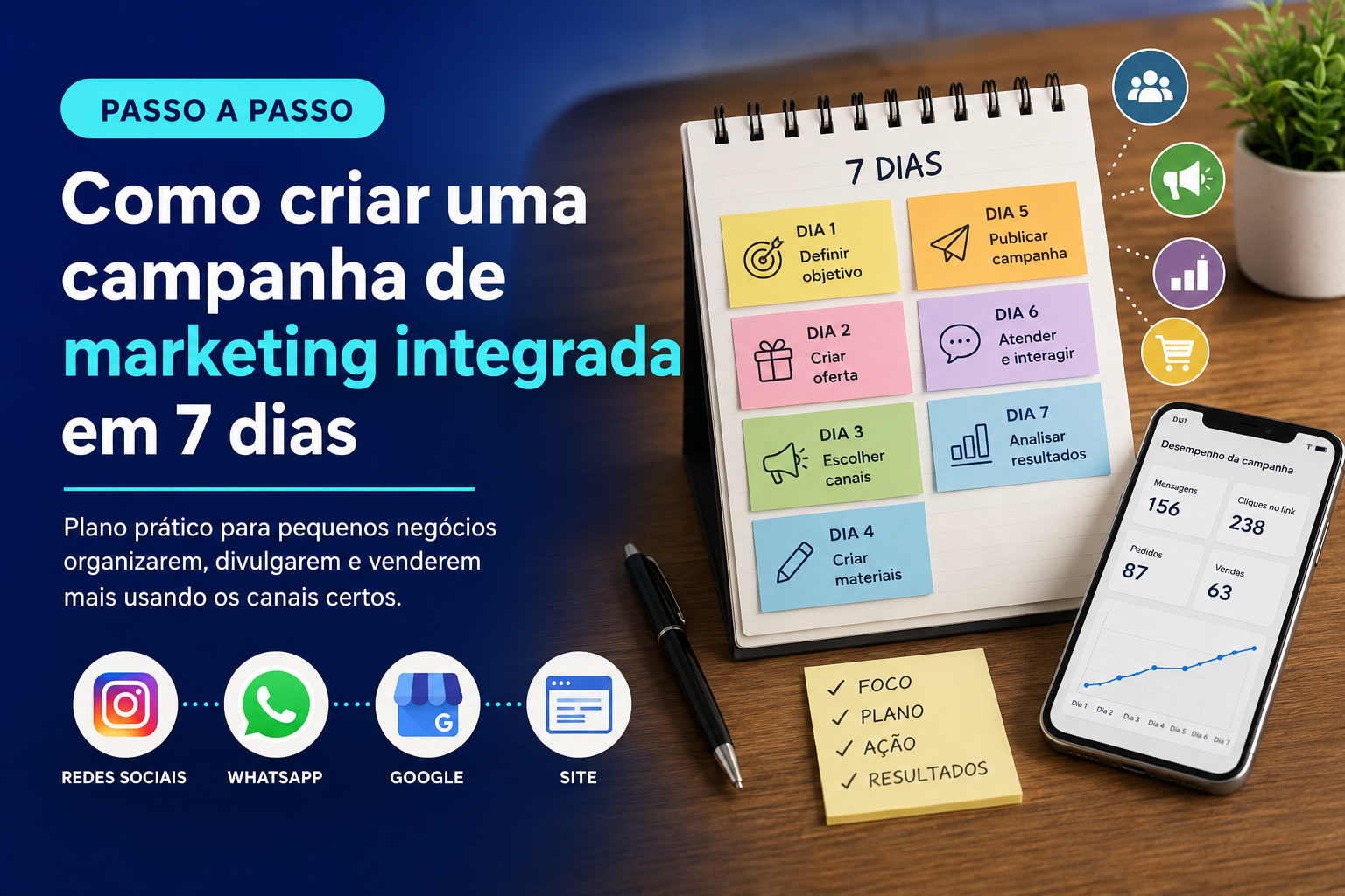 Como criar uma campanha de marketing integrada em 7 dias para pequenos negócios